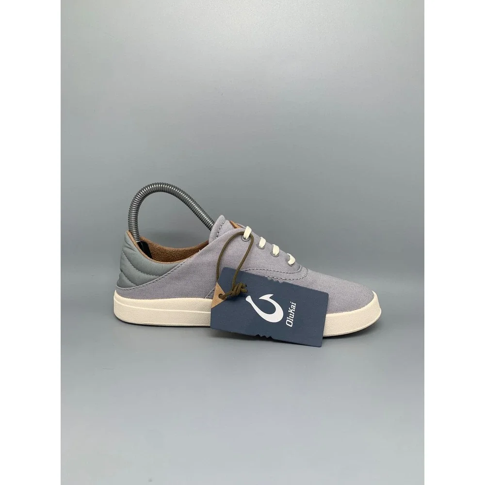 OluKai Kohu Fog Fade Gray Canvas Sneakers 20516-DWDW Women's Sz 7